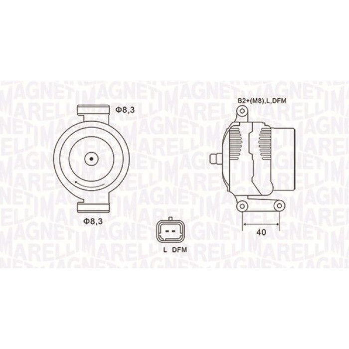 Magneti Marelli Lichtmaschine 063731470010 Magneti Marelli Lichtmaschine 063731470010