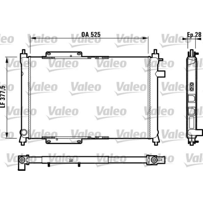 Valeo Motorkühler 731818 Valeo Motorkühler 731818