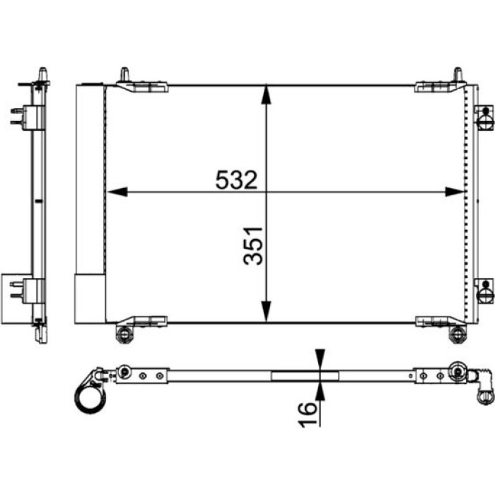 MAHLE Kondensator, Klimaanlage AC 664 000P MAHLE Kondensator, Klimaanlage AC 664 000P