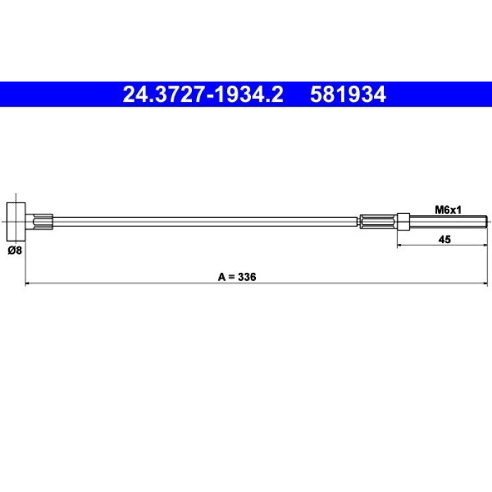ATE Handbremsseil 24.3727-1934.2