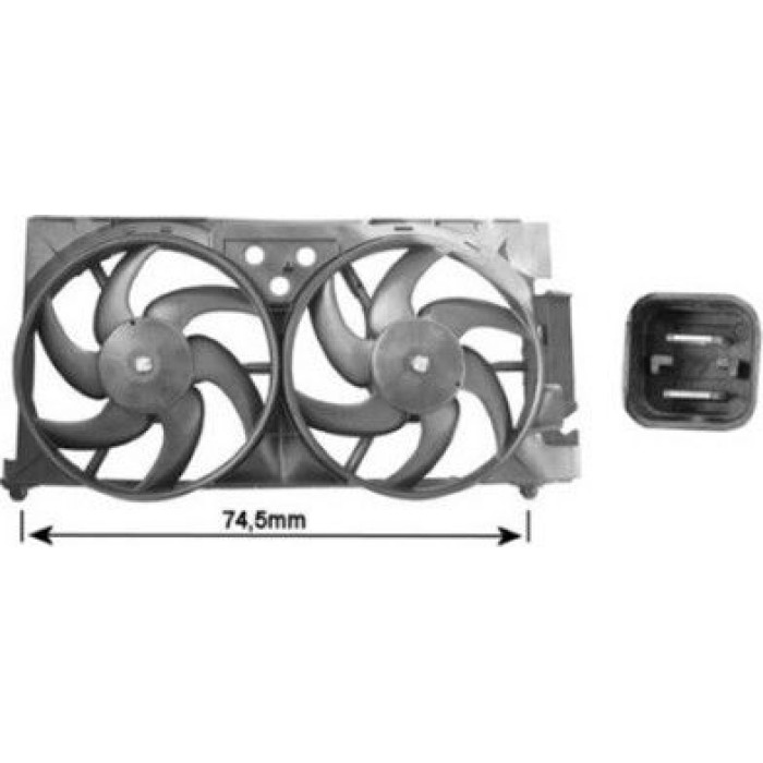 Van Wezel Kühlerlüfter 0903751 Van Wezel Kühlerlüfter 0903751