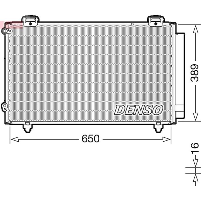 Denso Klimakondensator DCN50023