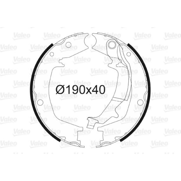 Valeo Bremsbacken 564181 Valeo Bremsbacken 564181