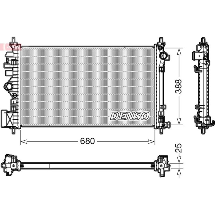 Denso Motorkühler DRM20107 Denso Motorkühler DRM20107