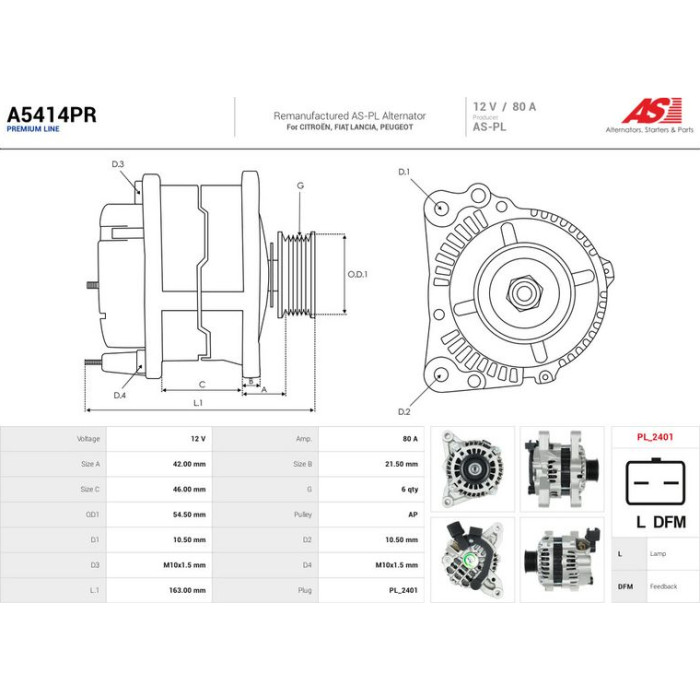 AS-PL Generator A5414PR AS-PL Generator A5414PR