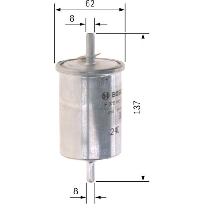 Bosch Kraftstofffilter F 026 402 124 Bosch Kraftstofffilter F 026 402 124