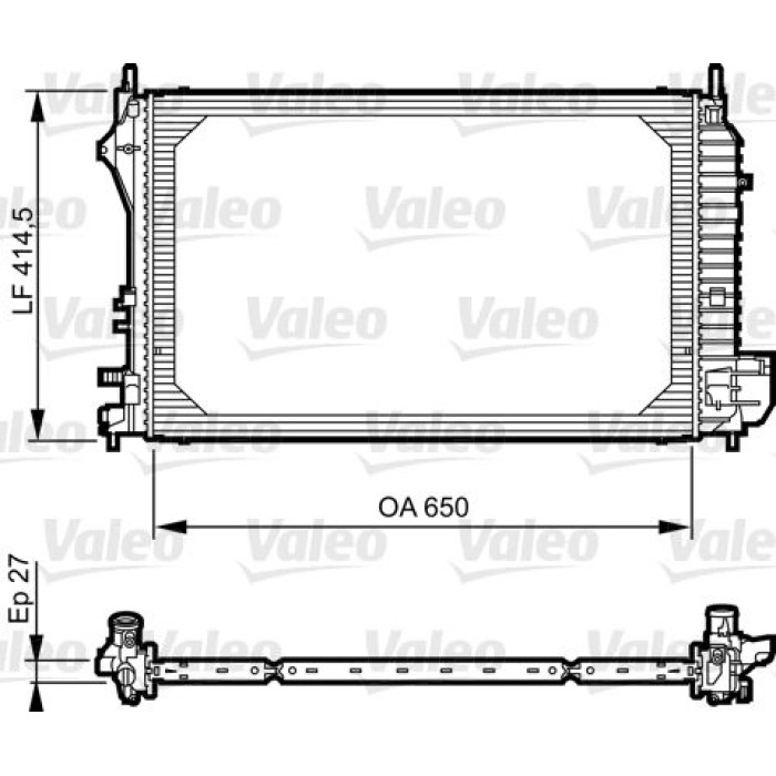 Valeo Motorkühler 735083 Valeo Motorkühler 735083