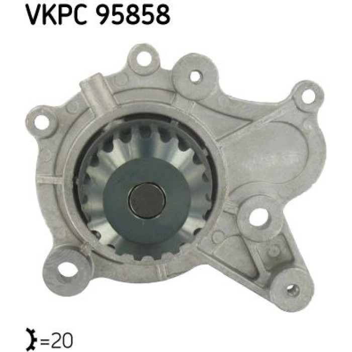 SKF Wasserpumpe VKPC 95858 SKF Wasserpumpe VKPC 95858