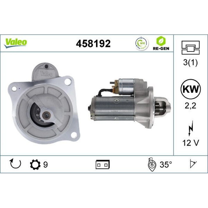 458192 Valeo Anlasser 458192 458192 Valeo Anlasser 458192