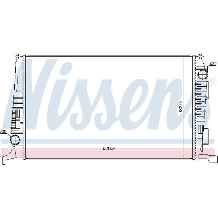 Nissens Wasserkühler PKW 637614 Nissens Wasserkühler PKW 637614