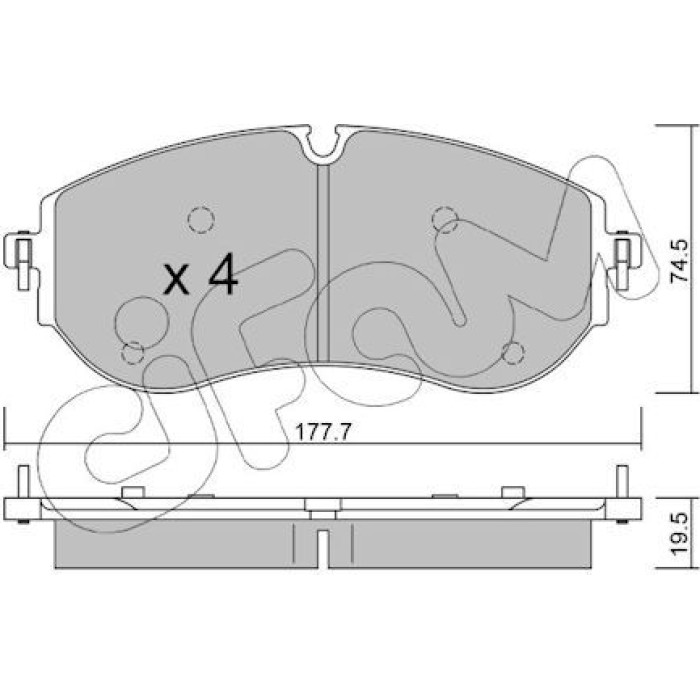 CIFAM Bremsbelagsatz, Scheibenbremse 822-1262-0