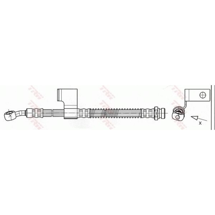 TRW Bremsschlauch Vorderachse links PHD531