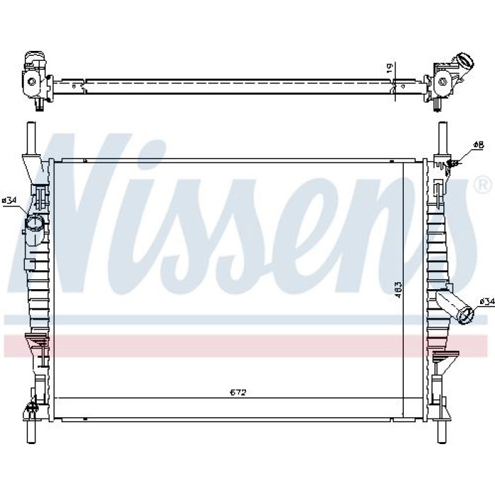 Nissens Wasserkühler PKW 69240 Nissens Wasserkühler PKW 69240