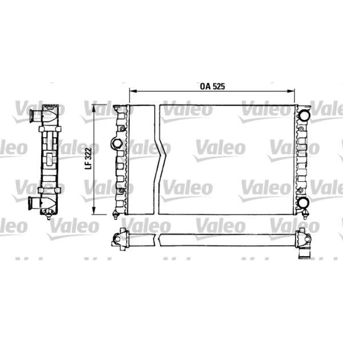 Valeo Motorkühler 730505 Valeo Motorkühler 730505