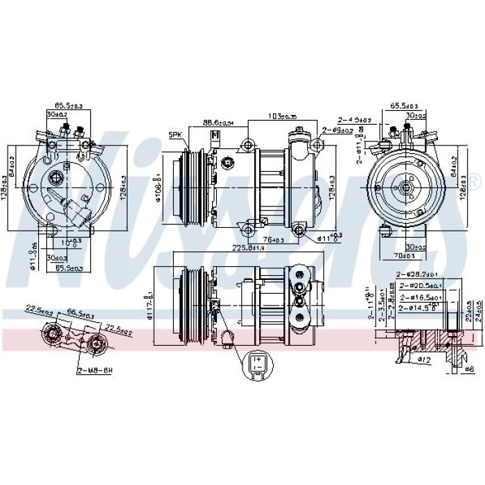 Nissens Klimakompressor PKW 890664 Nissens Klimakompressor PKW 890664