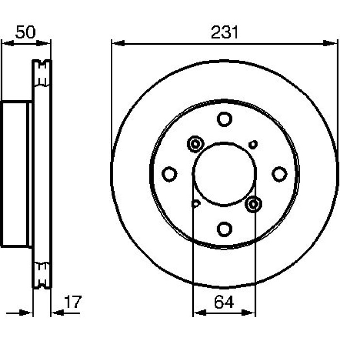Bosch Bremsscheibe Vorderachse 0 986 478 721 Bosch Bremsscheibe Vorderachse 0 986 478 721