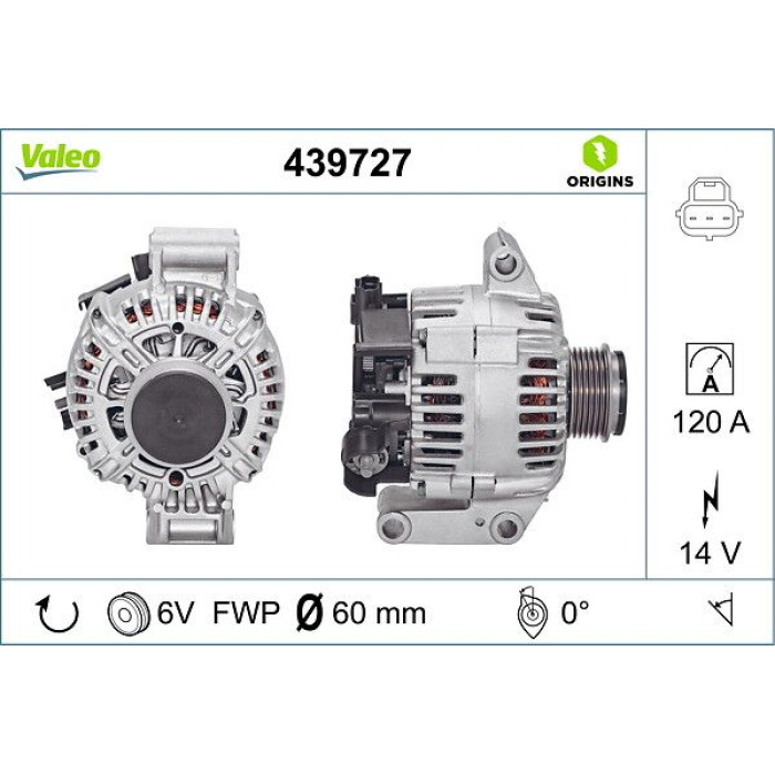 Valeo Lichtmaschine 439727 Valeo Lichtmaschine 439727
