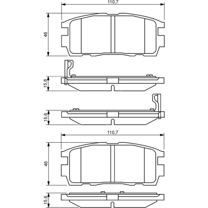 Bosch Bremsbelagsatz 0 986 494 251 Bosch Bremsbelagsatz 0 986 494 251