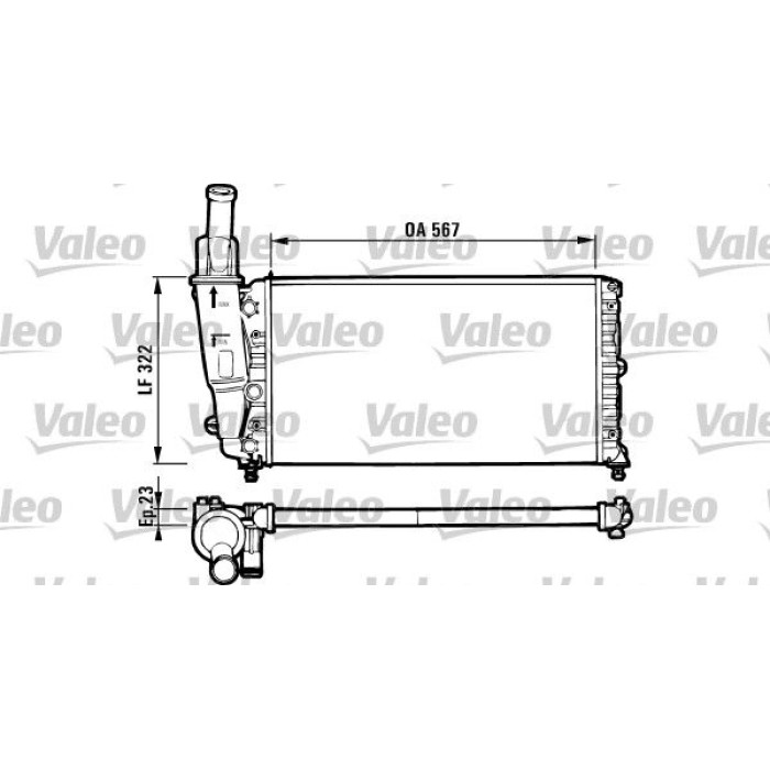 Valeo Motorkühler 731562 Valeo Motorkühler 731562