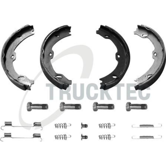 TRUCKTEC AUTOMOTIVE Bremsbackensatz, Feststellbremse 02.35.206 TRUCKTEC AUTOMOTIVE Bremsbackensatz, Feststellbremse 02.35.206