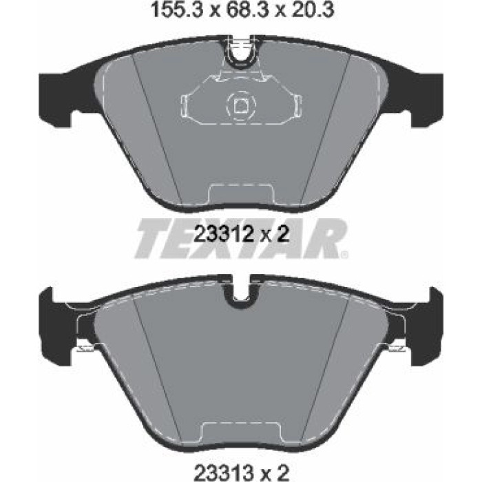 Textar Bremsbelagsatz 2331211 Textar Bremsbelagsatz 2331211