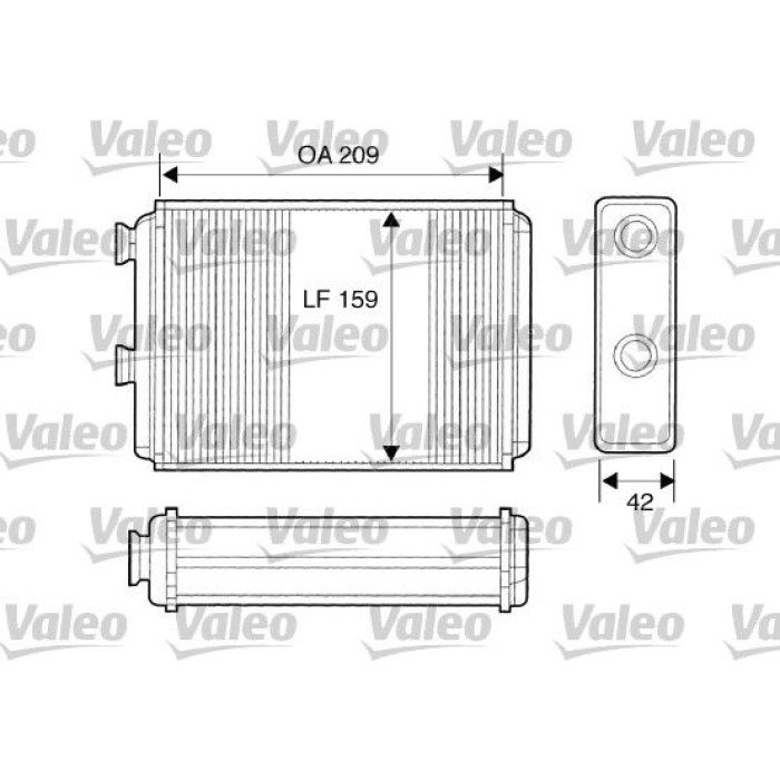 Valeo Wärmetauscher 812280 Valeo Wärmetauscher 812280