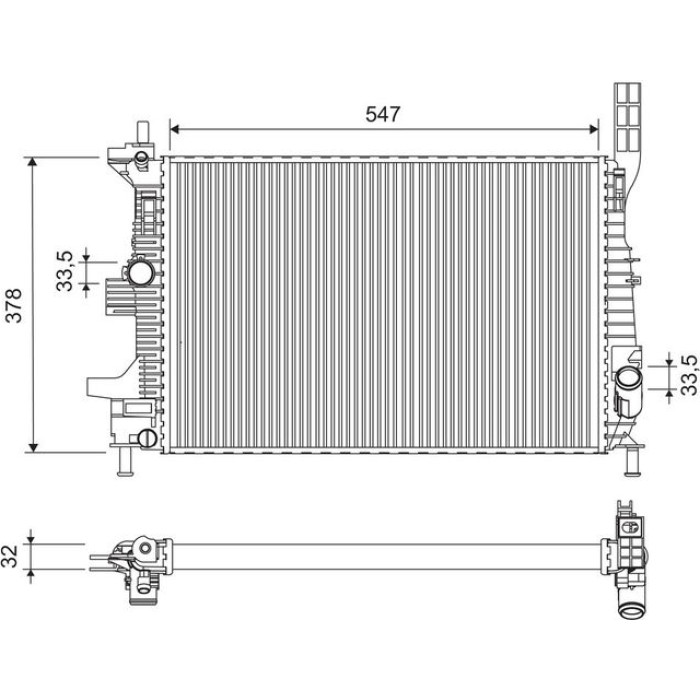 Valeo Motorkühler 701675