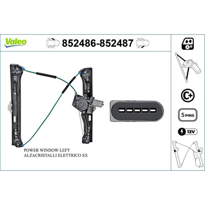 Valeo Fensterheber 852486 Valeo Fensterheber 852486