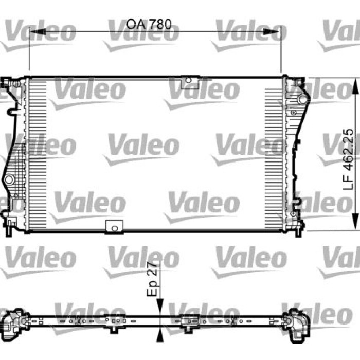 Valeo Motorkühler 735599 Valeo Motorkühler 735599
