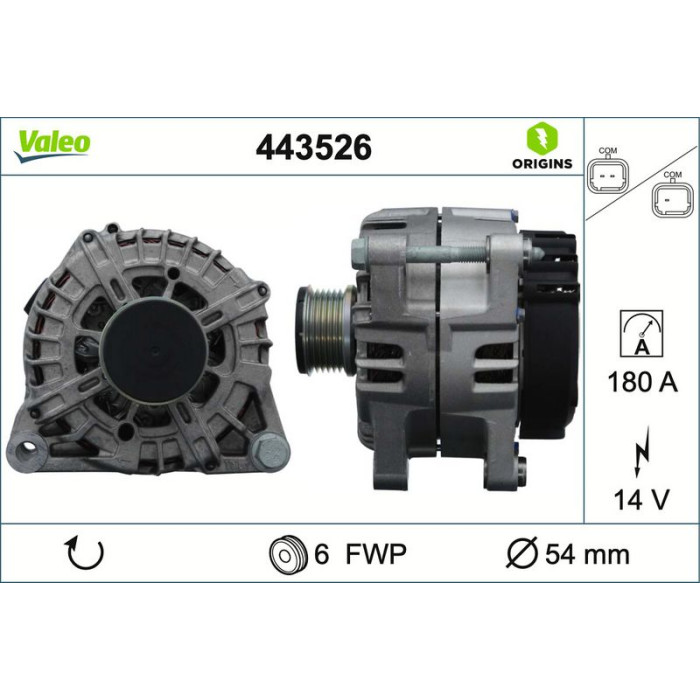 Valeo Lichtmaschine 443526 Valeo Lichtmaschine 443526