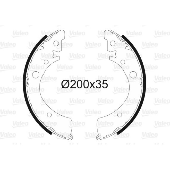 Valeo Bremsbacken 562994 Valeo Bremsbacken 562994