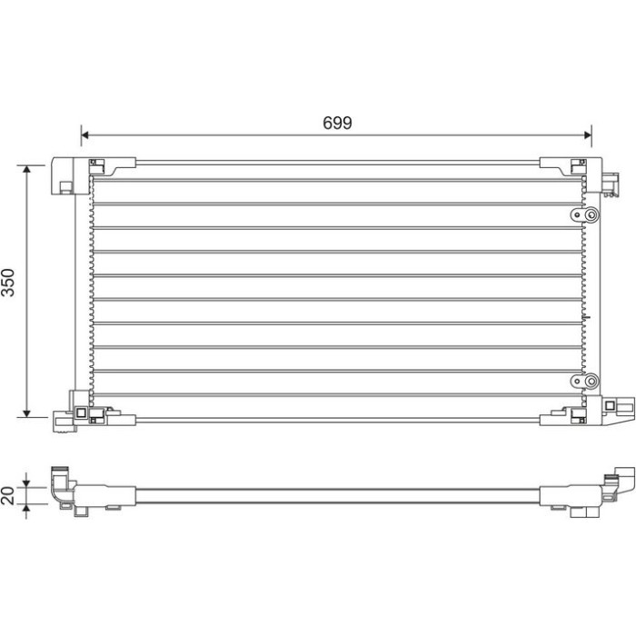 Valeo Klimakondensator 822669