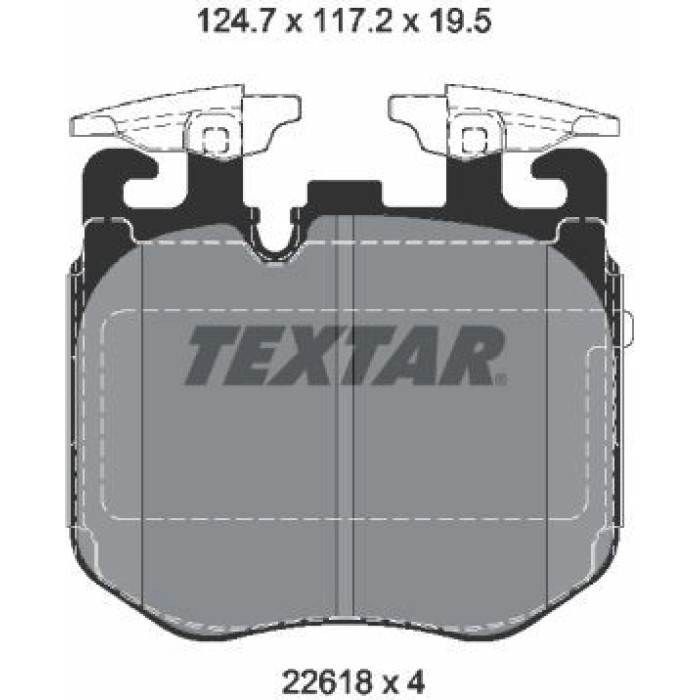 Textar Bremsbelagsatz 2261801 Textar Bremsbelagsatz 2261801