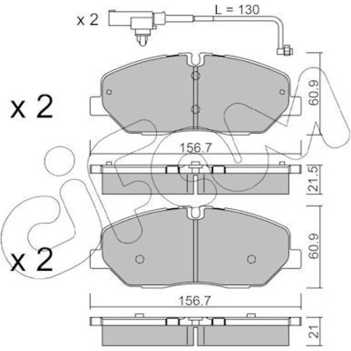 CIFAM Bremsbelagsatz, Scheibenbremse 822-1094-1 CIFAM Bremsbelagsatz, Scheibenbremse 822-1094-1