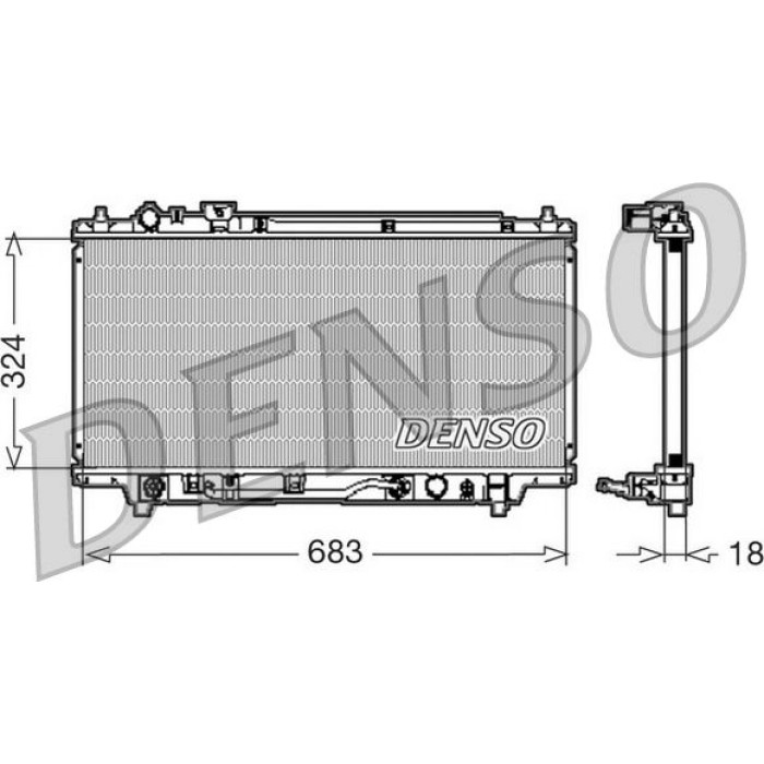Denso Motorkühler DRM44001 Denso Motorkühler DRM44001