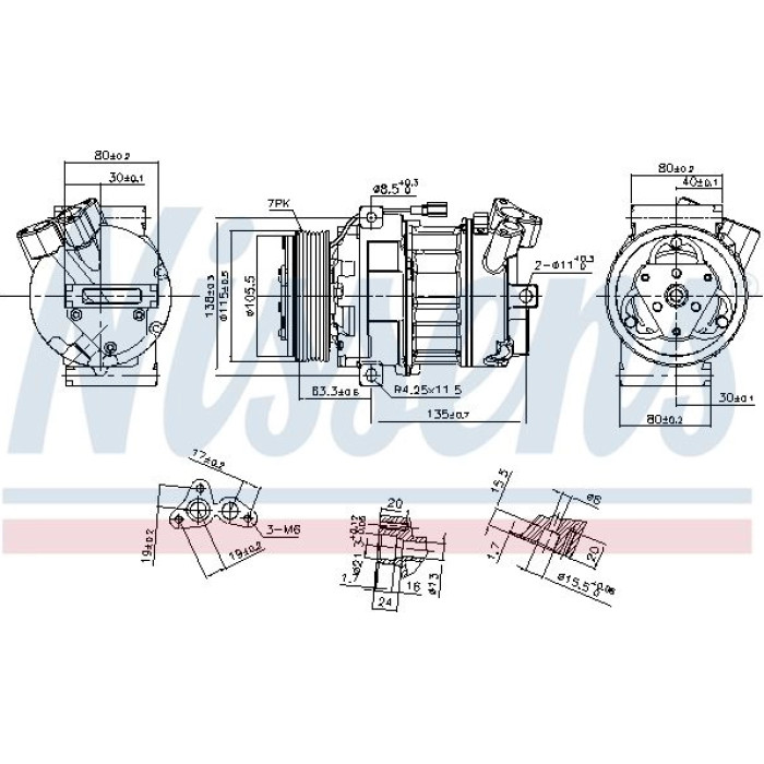Nissens Klimakompressor PKW 890269 Nissens Klimakompressor PKW 890269