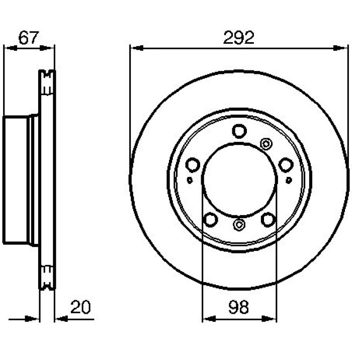 Bosch Bremsscheibe Hinterachse 0 986 479 079 Bosch Bremsscheibe Hinterachse 0 986 479 079