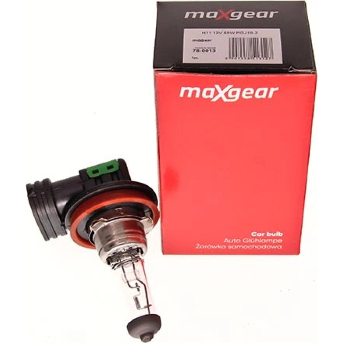 78-0013 MAXGEAR Glühlampe 78-0013 H11 12V/55W Pgj19-2 Lange Lebensdauer