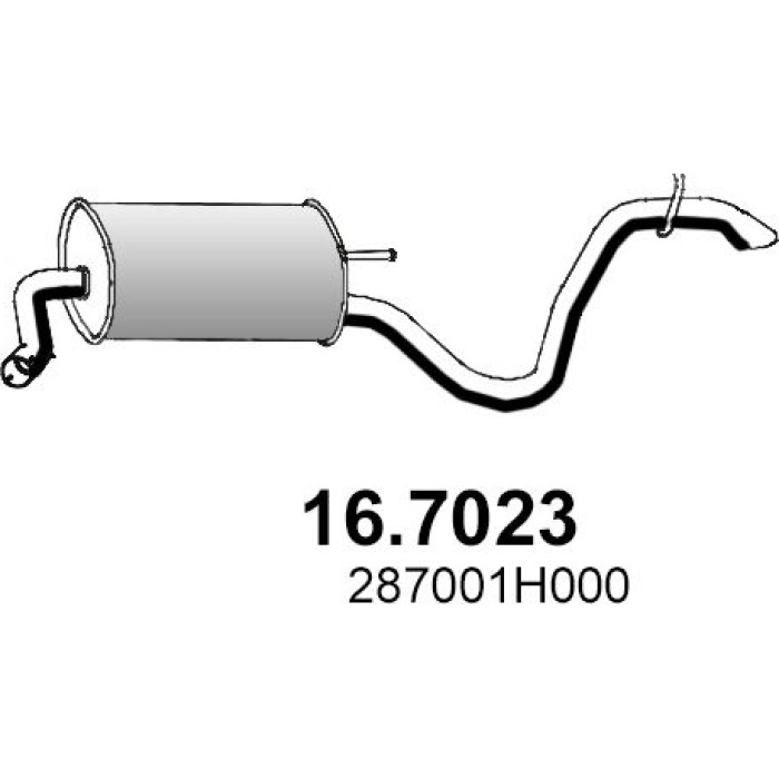 ASSO Endschalldämpfer 16.7023 ASSO Endschalldämpfer 16.7023