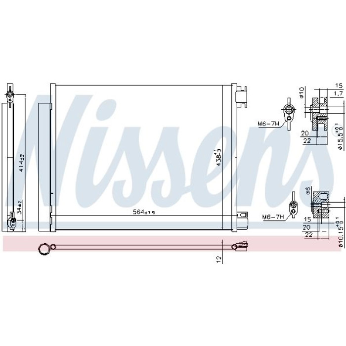 Nissens Klimakondensator PKW 941060