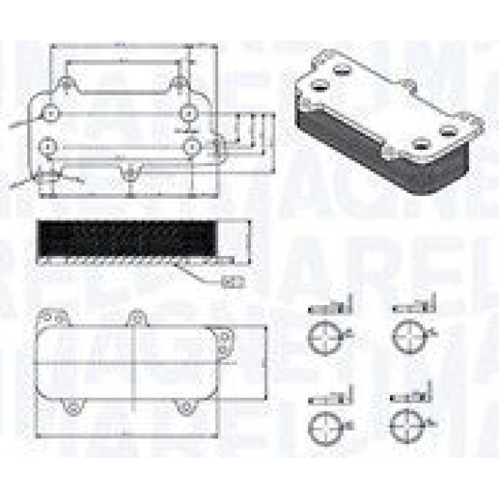 Magneti Marelli Ölkühler RO0037 - Motoröl Magneti Marelli Ölkühler RO0037 - Motoröl