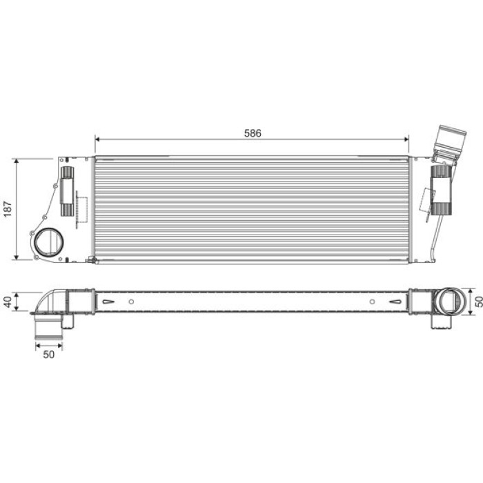 Valeo Ladeluftkühler 818727 Valeo Ladeluftkühler 818727