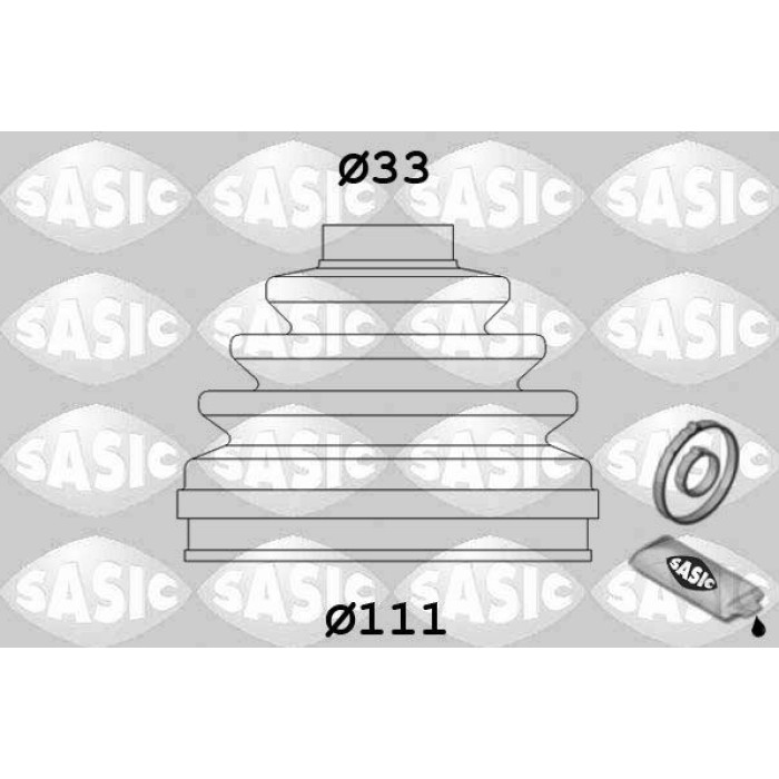 SASIC Faltenbalgsatz, Antriebswelle 2933993 SASIC Faltenbalgsatz, Antriebswelle 2933993