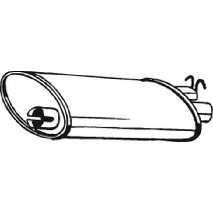 Bosal Schalldämpfer 235-003 Bosal Schalldämpfer 235-003