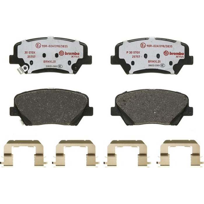 P 30 070X Brembo Xtra Bremsbelagsatz Vorderachse – P 30 070X – 133 x 60 x 18 mm – Bremssystem Mando – OE Nummer 581010WA10 P 30 070X Brembo Xtra Bremsbelagsatz Vorderachse – P 30 070X – 133 x 60 x 18 mm – Bremssystem Mando – OE Nummer 581010WA10