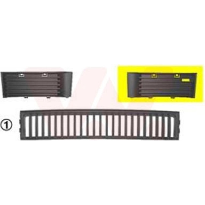 Van Wezel Stoßfänger-Lüftungsgitter 7625591 Van Wezel Stoßfänger-Lüftungsgitter 7625591