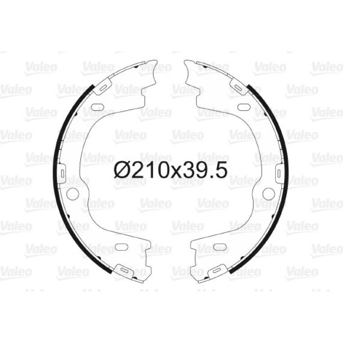 Valeo Bremsbacken 564167 Valeo Bremsbacken 564167