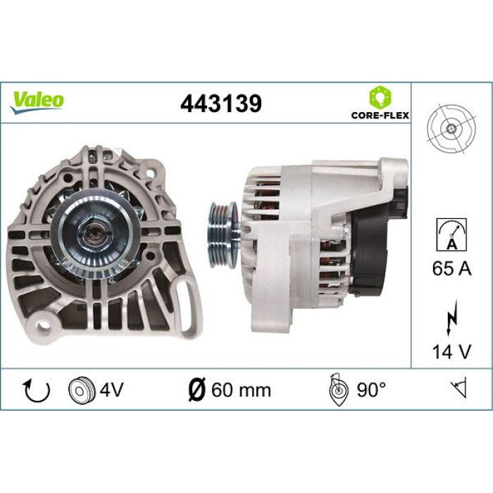 Valeo Lichtmaschine 443139 Valeo Lichtmaschine 443139