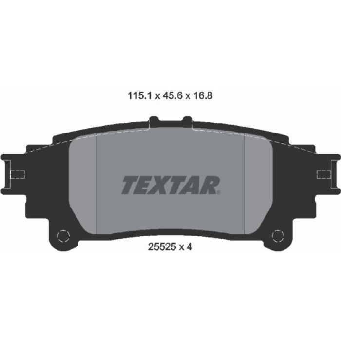 2552501 Textar Bremsbelagsatz 2552501 2552501 Textar Bremsbelagsatz 2552501