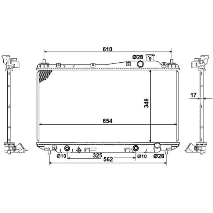 NRF Kühler 53570 NRF Kühler 53570